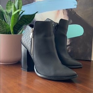 JustFab Black Studded Tonlie Boot